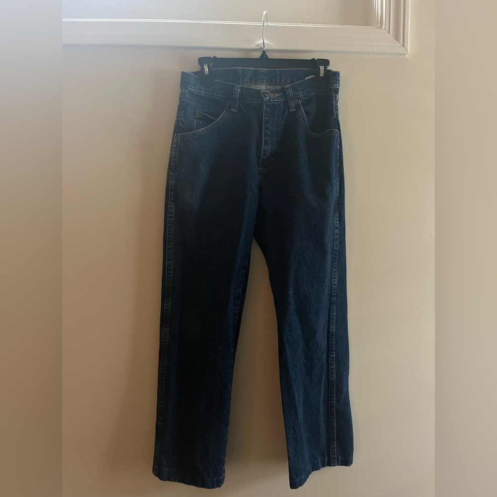 Vintage Wrangler straight leg dark wash jeans 30x28